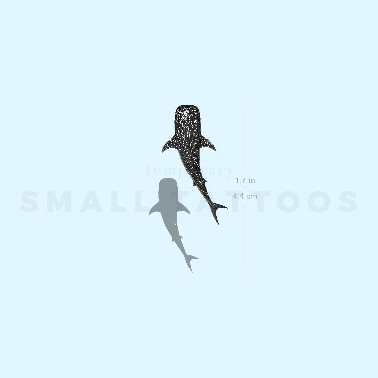 Whale Shark Temporary Tattoo (Set of 3)