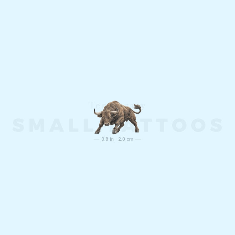 Charging Bull Temporary Tattoo (Set of 3)