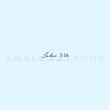 John 3:16 Temporary Tattoo (Set of 3)