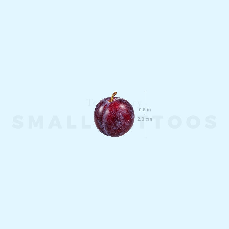 Plum Temporary Tattoo (Set of 3)
