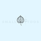 Aspen Leaf Temporary Tattoo (Set of 3)