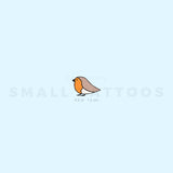 Little Robin Bird Temporary Tattoo (Set of 3)