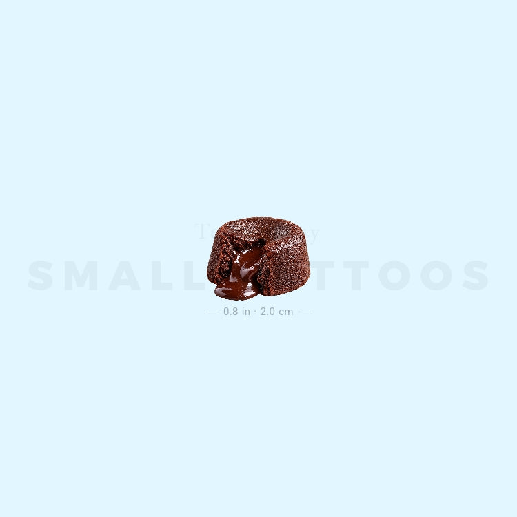 Molten Chocolate Cake Temporary Tattoo (Set of 3)