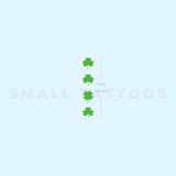 Four Clovers Temporary Tattoo (Set of 3)