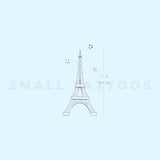 Eiffel Tower By Stefano Mazza Temporary Tattoo (Set of 3)
