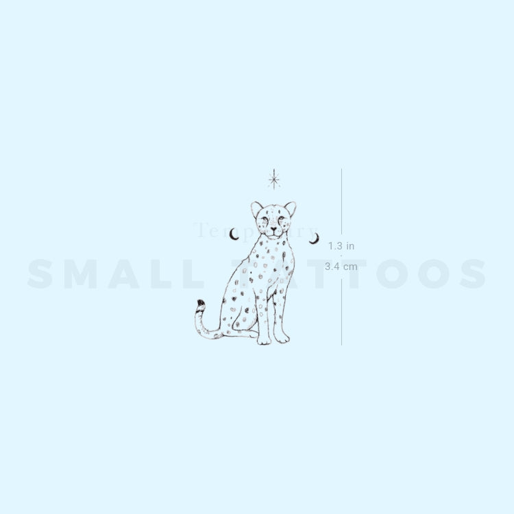 Cheetah By Stefano Mazza Temporary Tattoo (Set of 3)