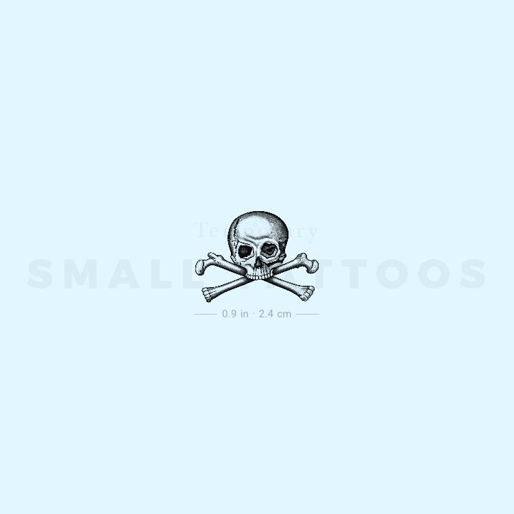 Skull & Bones Temporary Tattoo (Set of 3)