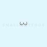 Woman Breasts Temporary Tattoo (Set of 3)