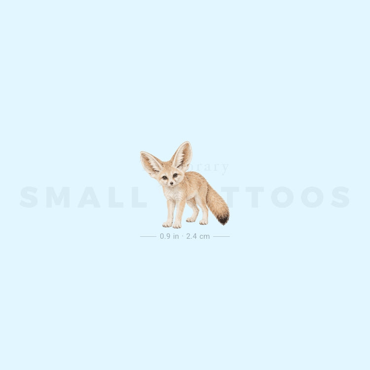 Fennec Fox Temporary Tattoo (Set of 3)