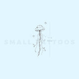 Jellyfish By Stefano Mazza Temporary Tattoo (Set of 3)