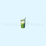 Matcha Latte Temporary Tattoo (Set of 3)