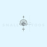 Small Shell By Stefano Mazza Temporary Tattoo (Set of 3)