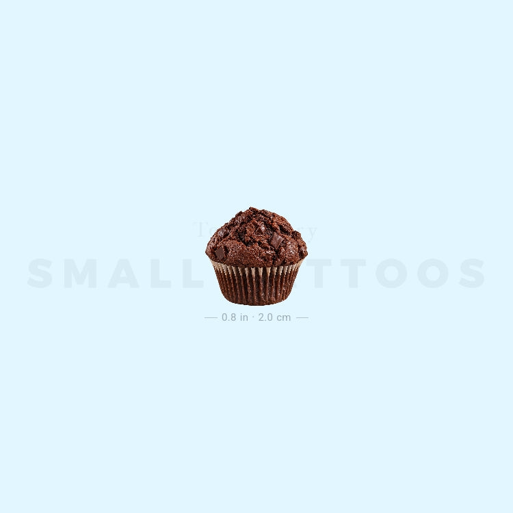 Chocolate Muffin Temporary Tattoo (Set of 3)