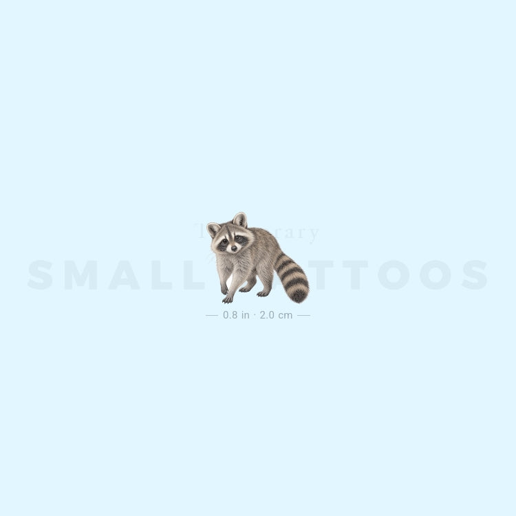 Raccoon Temporary Tattoo (Set of 3)
