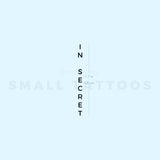 In Secret Temporary Tattoo (Set of 3)