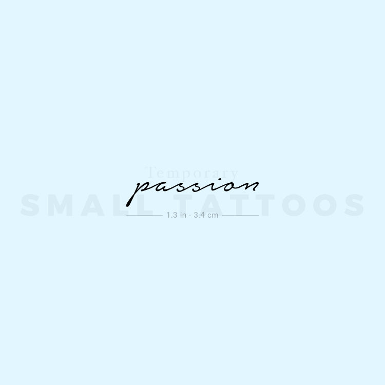 Passion Temporary Tattoo (Set of 3)
