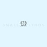 Tiny Pretzel Temporary Tattoo (Set of 3)