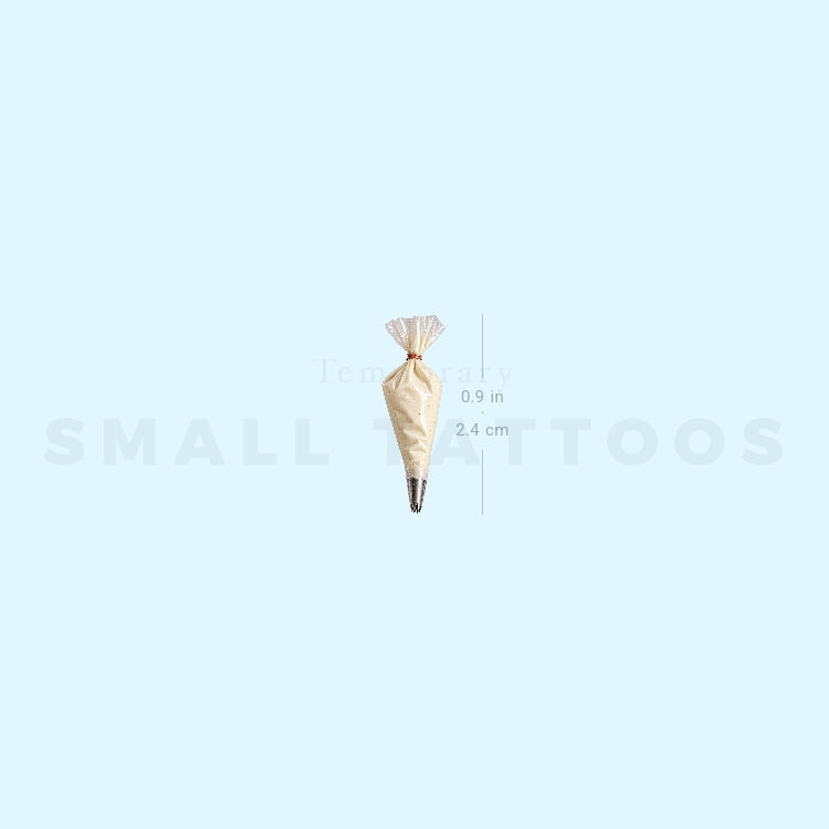 Piping Bag Temporary Tattoo (Set of 3)