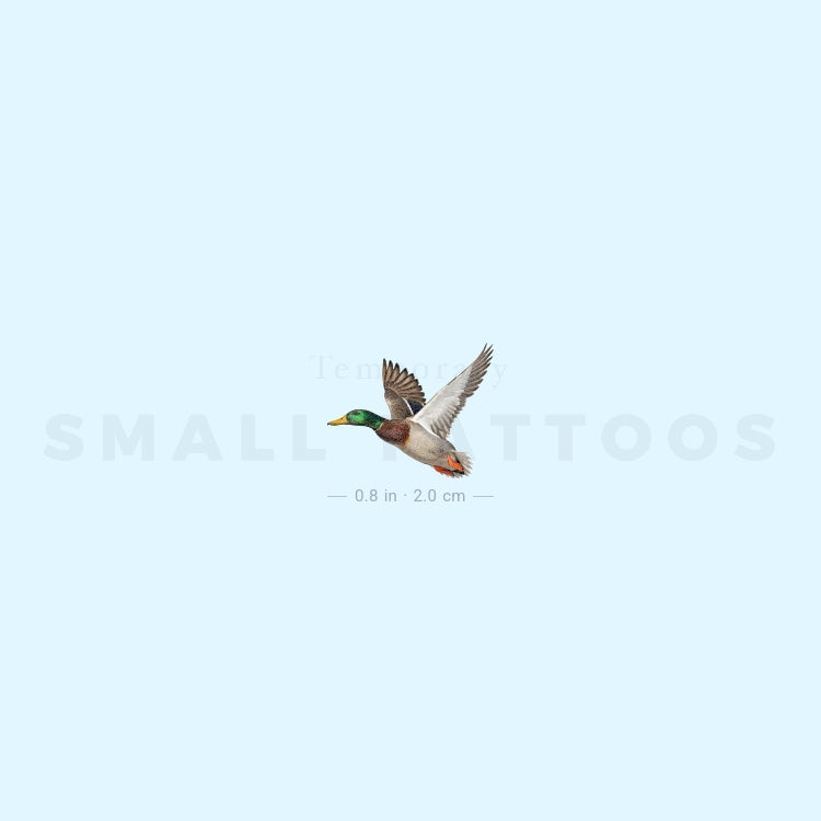 Flying Duck Temporary Tattoo (Set of 3)