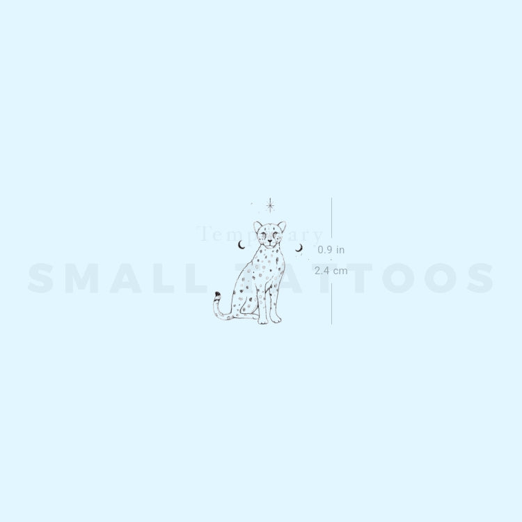 Little Cheetah By Stefano Mazza Temporary Tattoo (Set of 3)
