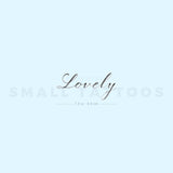 Lovely By Stefano Mazza Temporary Tattoo (Set of 3)