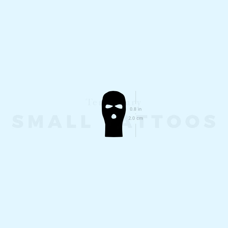 Balaclava Temporary Tattoo (Set of 3)