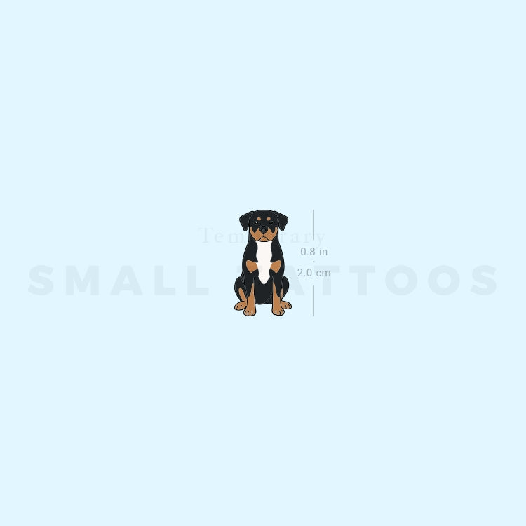 Tatuaje temporal de rottweiler (juego de 3)