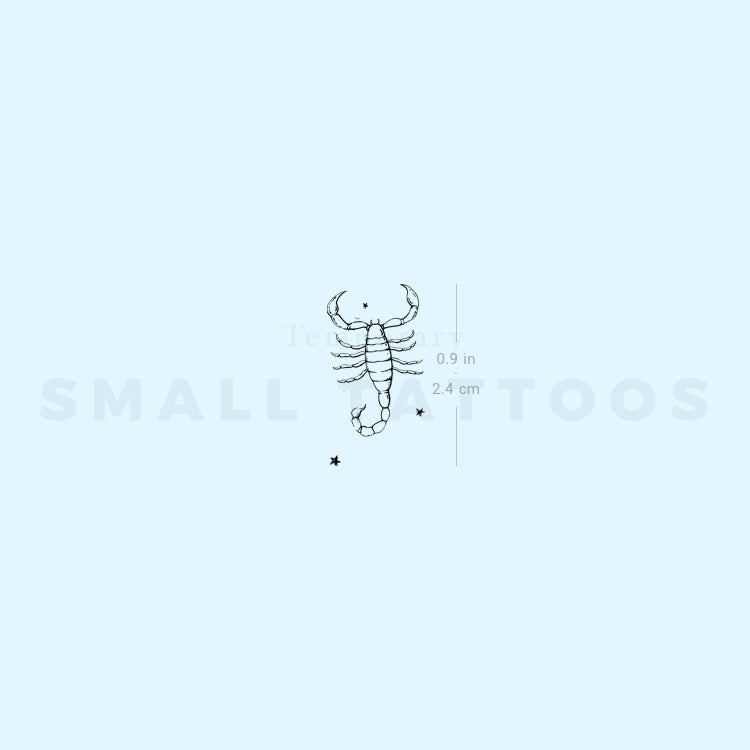 Little Scorpion By Stefano Mazza Temporary Tattoo (Set of 3)