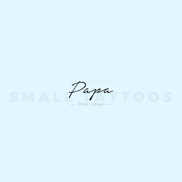Tatuaje temporal de papá (juego de 3)