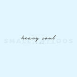 Heavy Soul Temporary Tattoo (Set of 3)