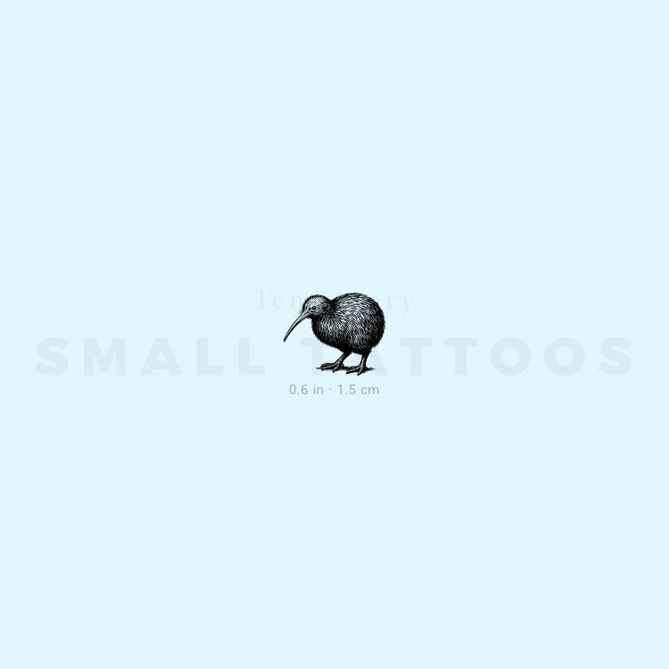 Kiwi Bird Temporary Tattoo (Set of 3)