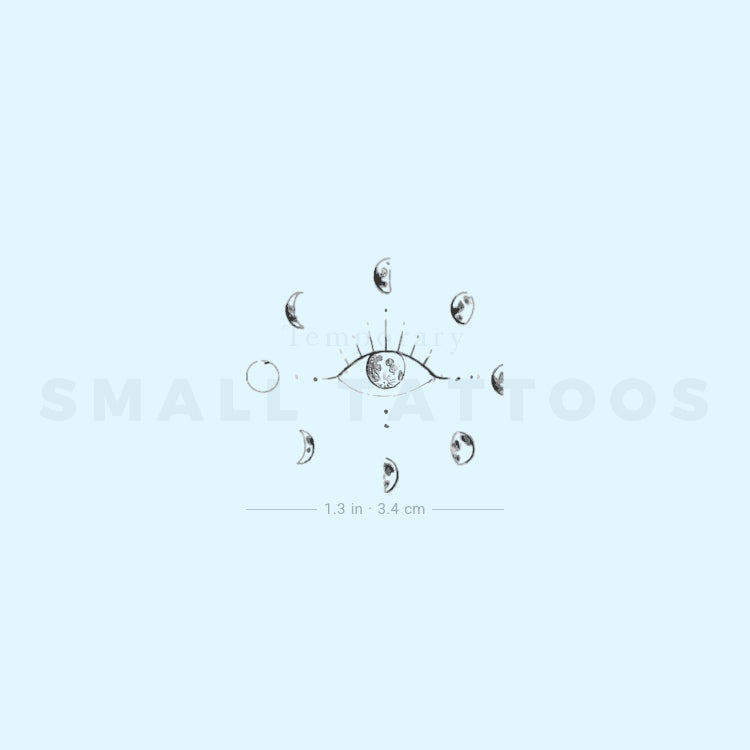 Moon Eye By Stefano Mazza Temporary Tattoo (Set of 3)