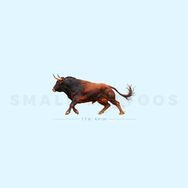 Spanish Fighting Bull Temporary Tattoo (Set of 3)