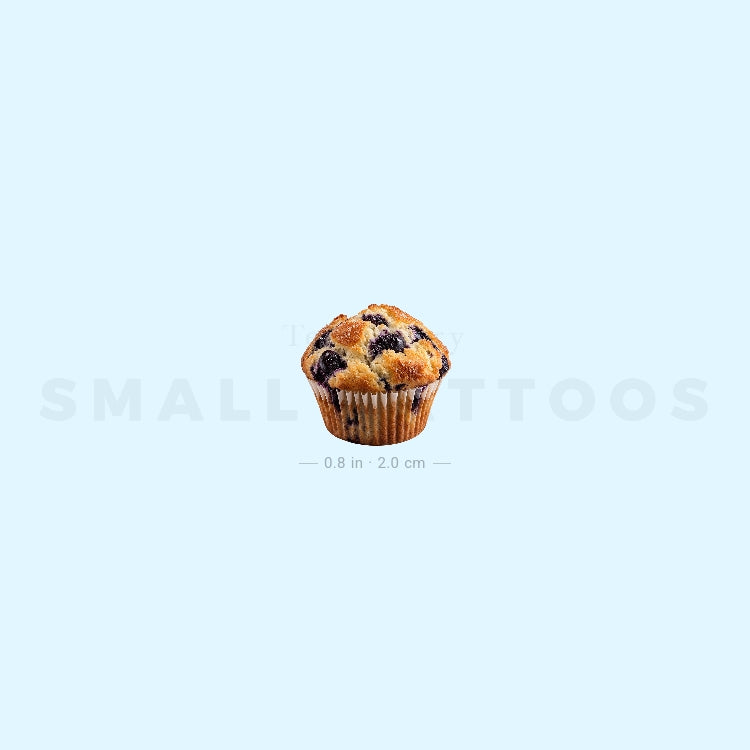 Blueberry Muffin Temporary Tattoo (Set of 3)