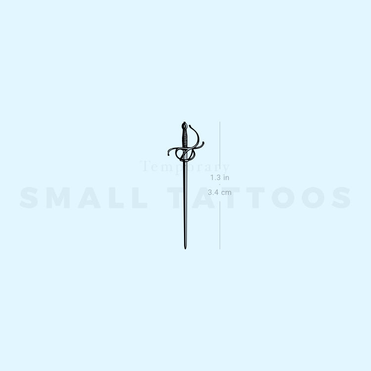 Rapier Temporary Tattoo (Set of 3)