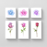 Rose Temporary Tattoo Set by Mini Lau (Set of 12)
