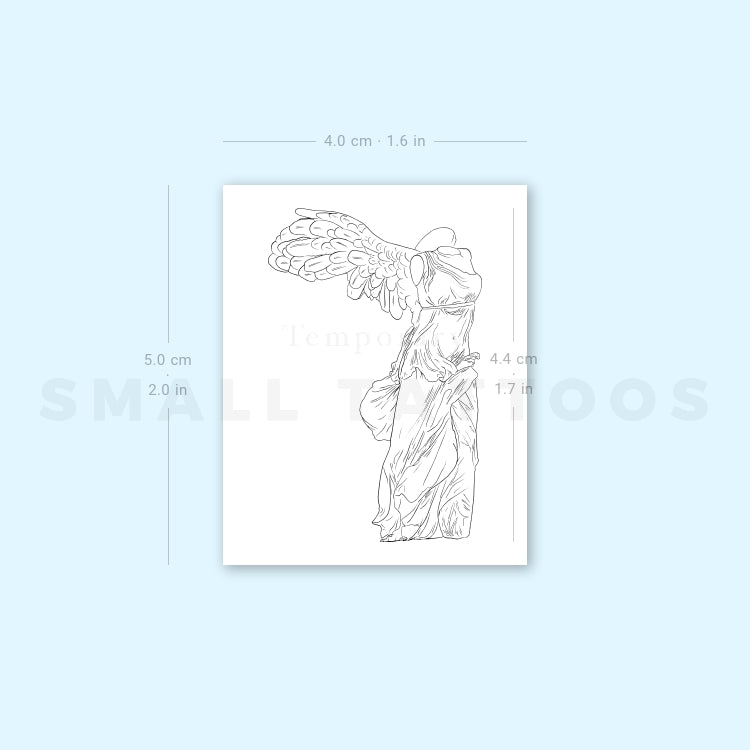 Nike of Samothrace Temporary Tattoo (Set of 3)