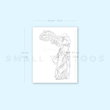 Nike of Samothrace Temporary Tattoo (Set of 3)