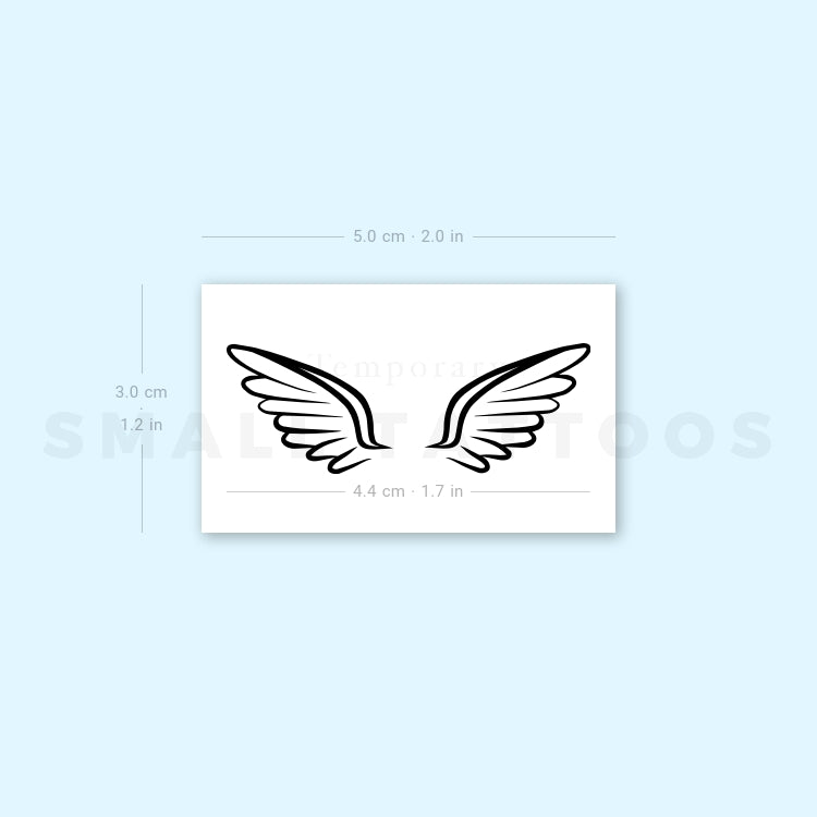 Wing Couple Temporary Tattoo (Set of 3)