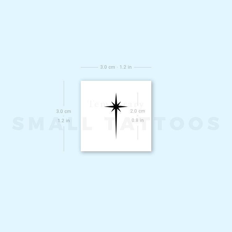 Christmas Star Temporary Tattoo (Set of 3)