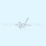 Paper Crane Temporary Tattoo (Set of 3)