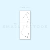 Scorpius Constellation Temporary Tattoo by Puntuak (Set of 3)