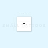Tiny Airplane Temporary Tattoo (Set of 3)