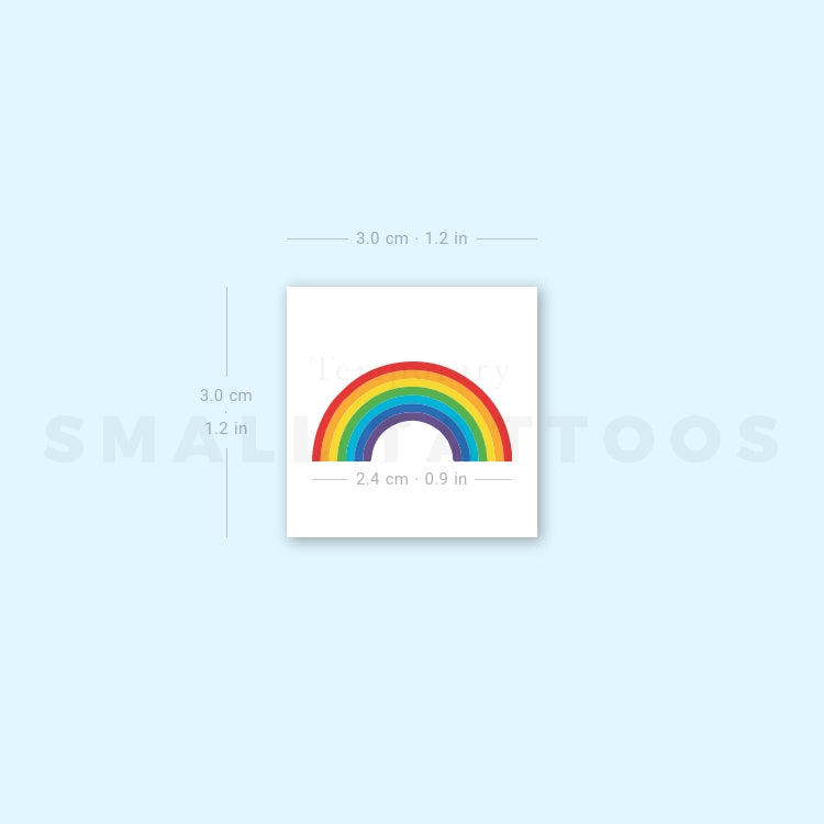 Rainbow Temporary Tattoo (Set of 3)