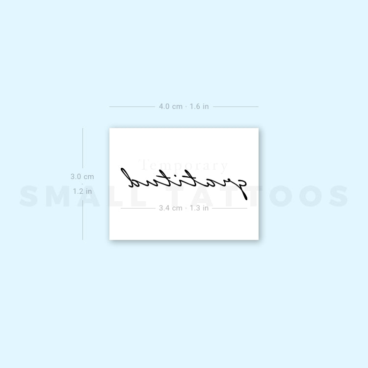 Gratitud Temporary Tattoo (Set of 3)
