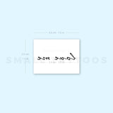 Love Me Temporary Tattoo (Set of 3)