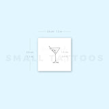 Manhattan Cocktail Temporary Tattoo (Set of 3)