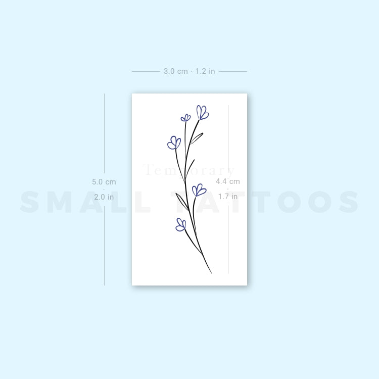 Gypsophila Temporary Tattoo (Set of 3)