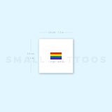 Rainbow Flag Temporary Tattoo (Set of 3)