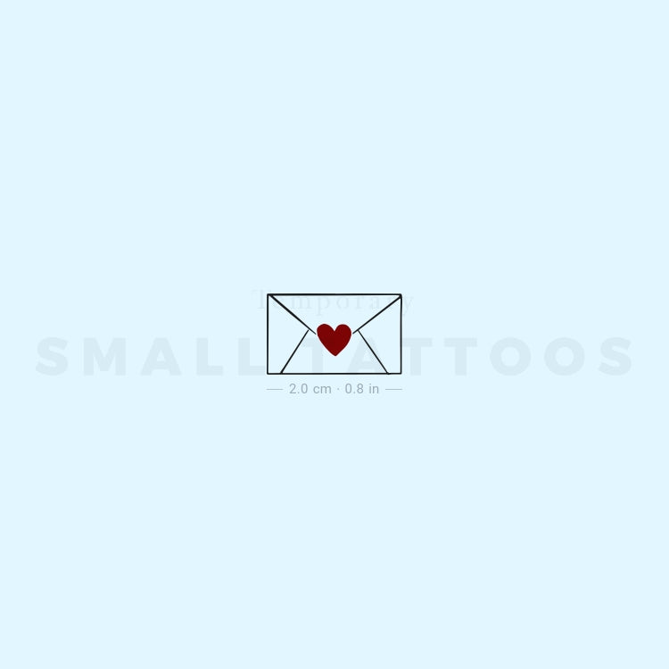 Love Letter Temporary Tattoo (Set of 3)